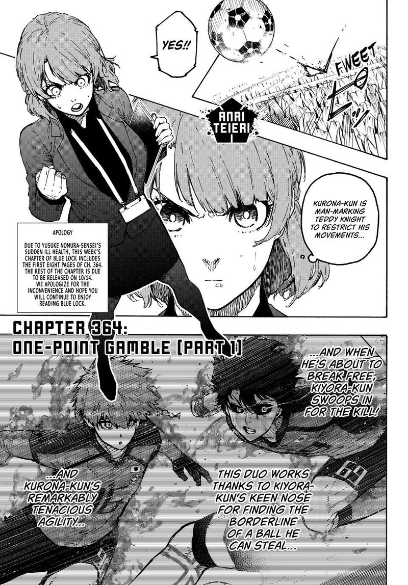 Blue Lock Chapter 364 image 1